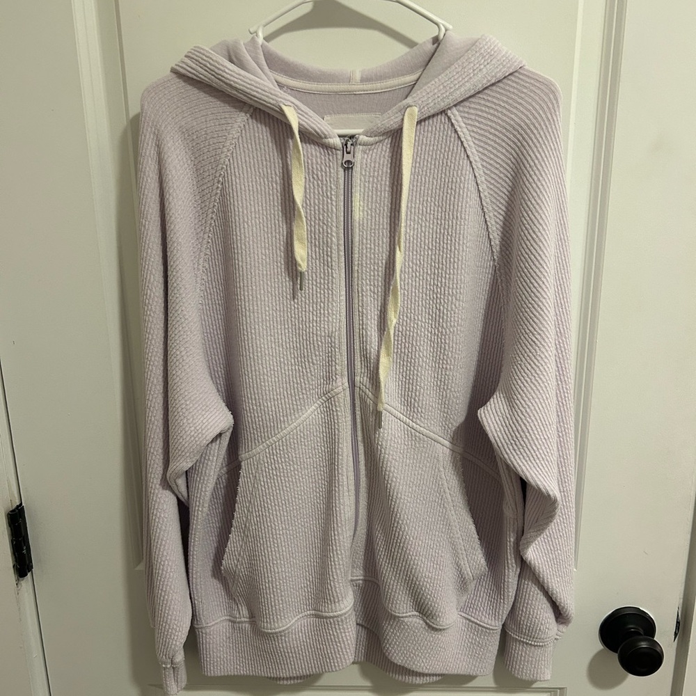Aerie Light Purple Zip-Up Hoodie